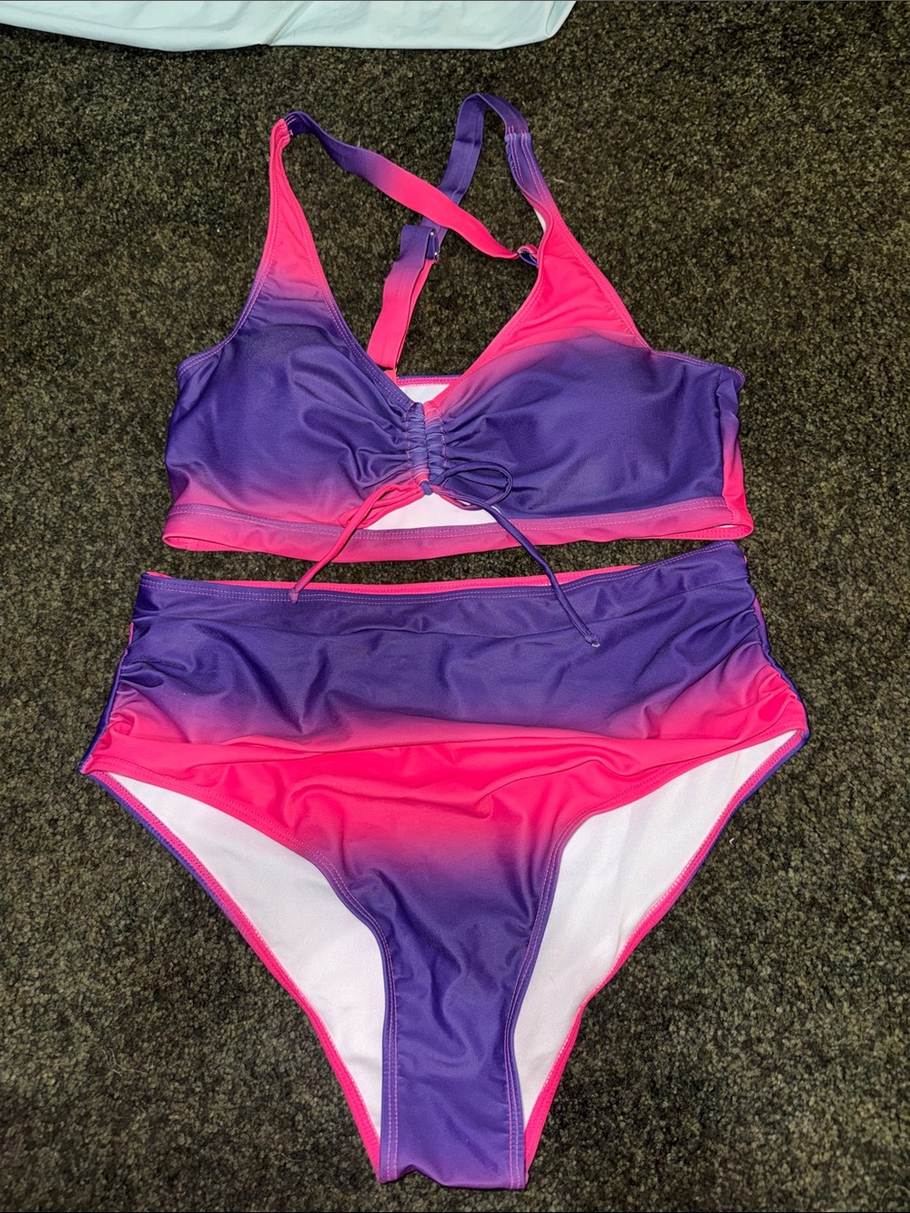 High Waisted Ombré Bikini Set